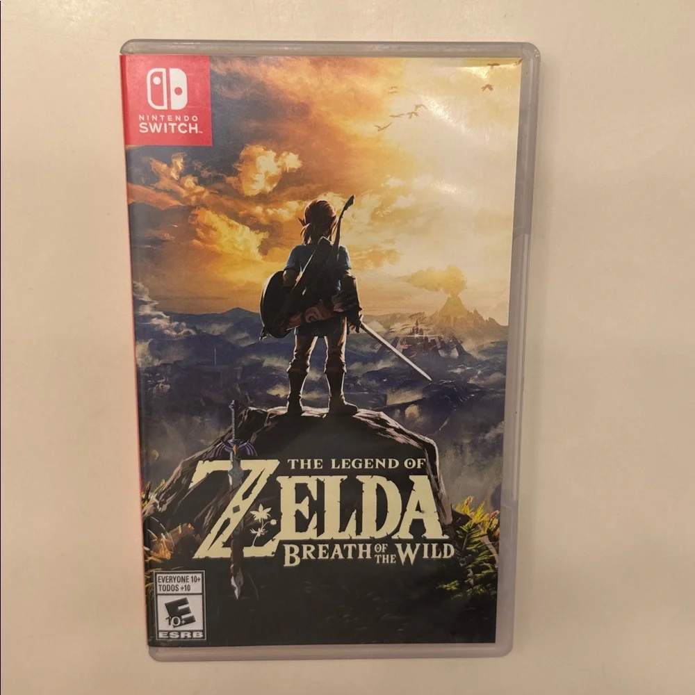 Nintendo Switch 4 Games Mario Zelda Smash Bros Micro SD Bundle
